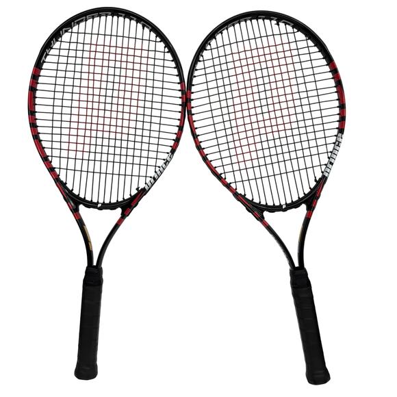 Prince Thunder 110 Tennis Racket Set of 2 with Bag 4 1/4" Grip - Picture 6 of 9